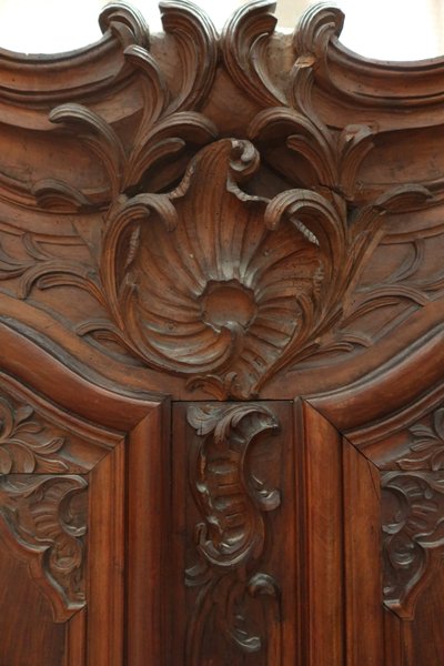 Lyon-style walnut wardrobe, 18th century