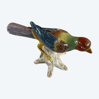 Goebel porcelain figurine - Bird perched on a branch - Early 20th century