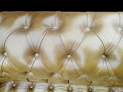 Divano Chesterfield 2 posti in pelle verde