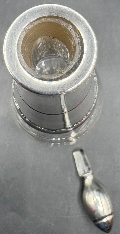 CRYSTAL & SILVER DECANTER