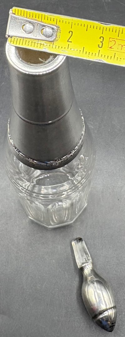 CRYSTAL & SILVER DECANTER