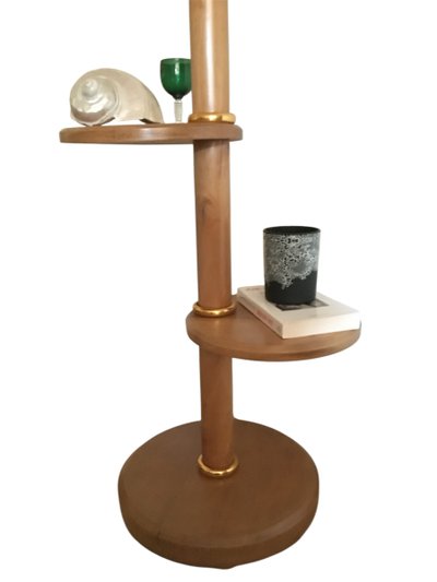Lampada da servitore in legno, Vintage - Anni '50