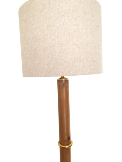 Lampada da servitore in legno, Vintage - Anni '50