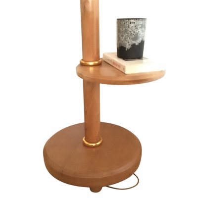 Lampada da servitore in legno, Vintage - Anni '50
