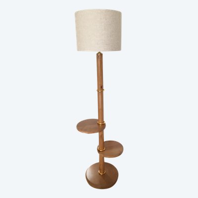 Lampada da servitore in legno, Vintage - Anni '50