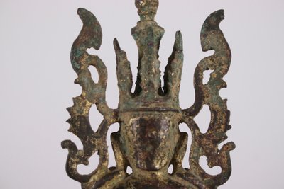 Buddha ornato di bronzo Jambupati.