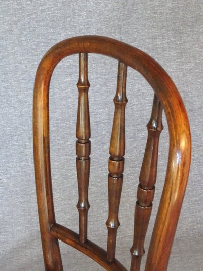 Set of 4 cane bistro chairs, 1905 to 1925, Kohn, Turpe , Hofmann .