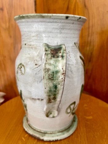 THIRY ALBERT (1932-2009). Grand pichet en faience émaillée.