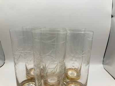 Longdrinkgläser aus Kristall 