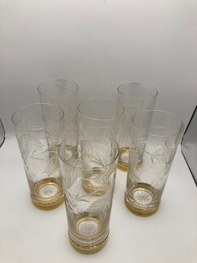 Longdrinkgläser aus Kristall 