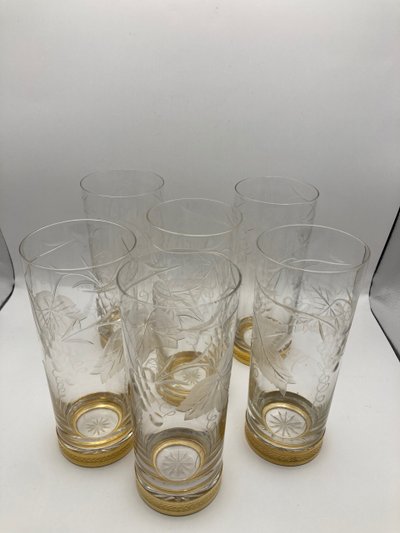 Longdrinkgläser aus Kristall 