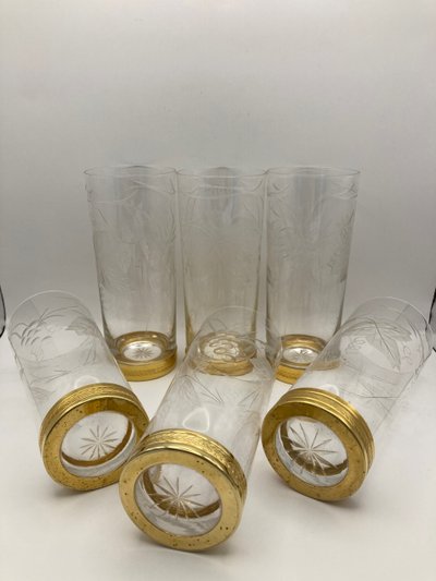 Longdrinkgläser aus Kristall 