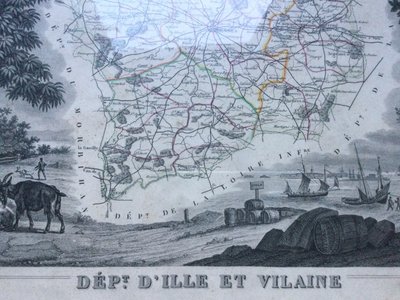 Map of the department of Ille et Vilaine