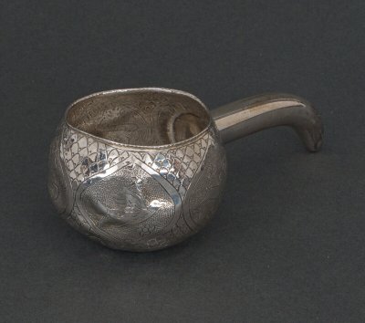 Kovsh calice russo in argento a forma di zucca 1900