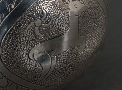 Kovsh calice russo in argento a forma di zucca 1900