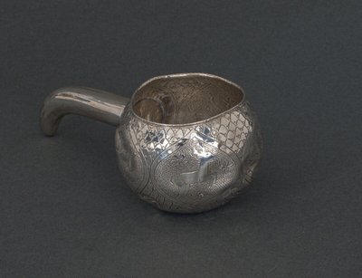 Kovsh calice russo in argento a forma di zucca 1900