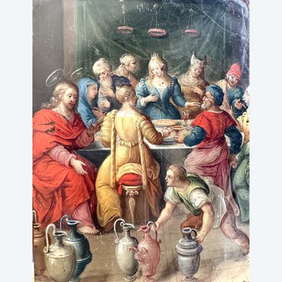 Le Nozze di Cana - Olio su Rame - Inizio XVII secolo 