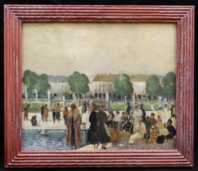 Élie Anatole PAVIL zugeschrieben, Der belebte Tuilerienpark