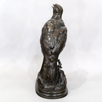Sculpture - The Partridge, Alfred Dubucand (1828 - 1894) - Bronze