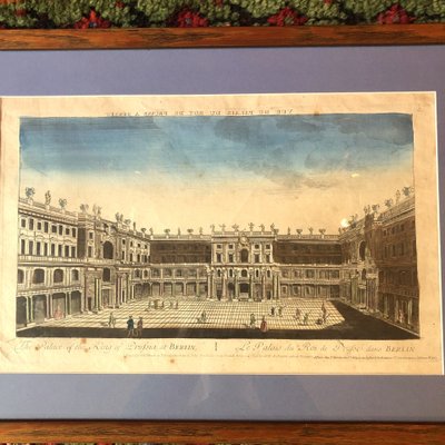Two optical views, Berlin and Madrid, 18th century