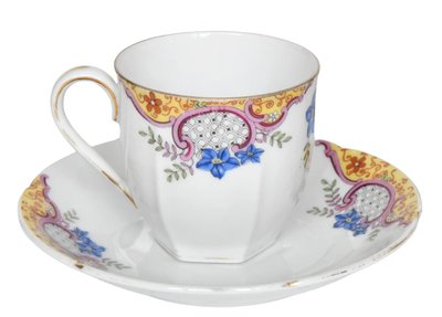 Service à café vintage en porcelaine de Epiag Tchécoslovaquie 