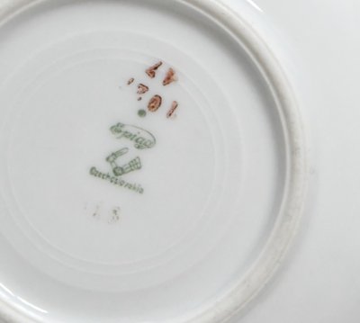 Service à café vintage en porcelaine de Epiag Tchécoslovaquie 