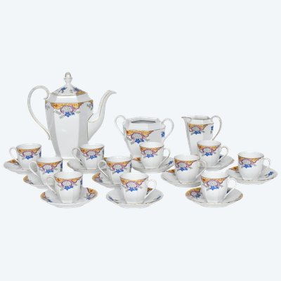 Service à café vintage en porcelaine de Epiag Tchécoslovaquie 
