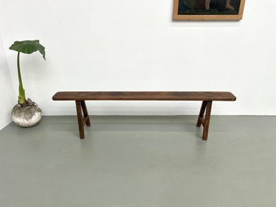 Banc ancien en chêne massif