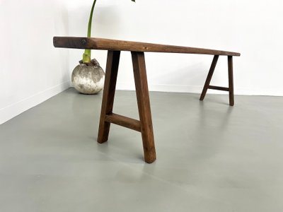 Banc ancien en chêne massif