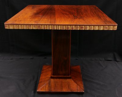 Attribué à René JOUBERT et Philippe PETIT pour D.I.M., Table d'appoint carrée Art Déco