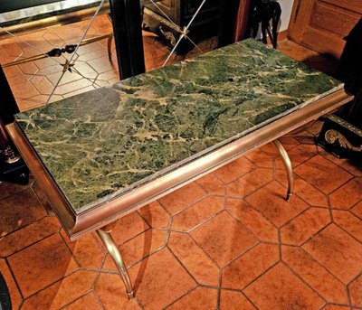 Table Basse Néoclassique à Piétement Curule