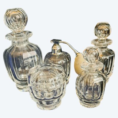 Set of 5 pieces in Baccarat crystal, Malmaison model