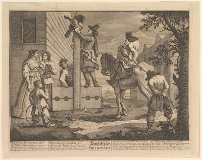 William Hogarth (Londres 1697 - 1764) école De, Hudibras Triomphant