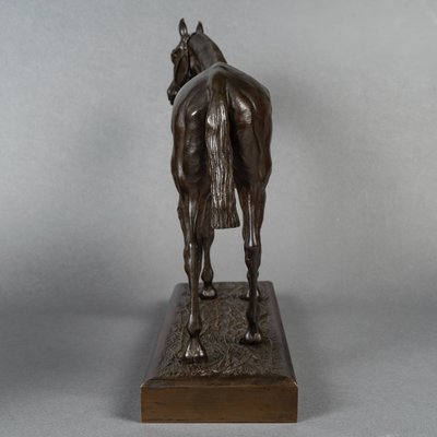 Scultura - Cavallo da corsa, Henri De Vains (1851-1909) - Bronzo