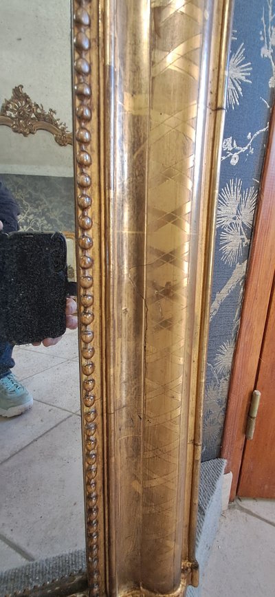 Louis Philippe period mirror 141 x 100