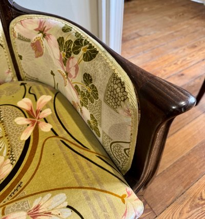Pair of Art Nouveau armchairs