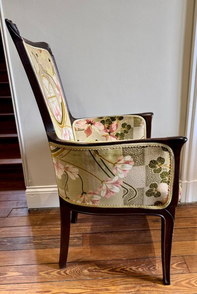 Pair of Art Nouveau armchairs