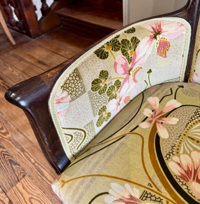 Pair of Art Nouveau armchairs