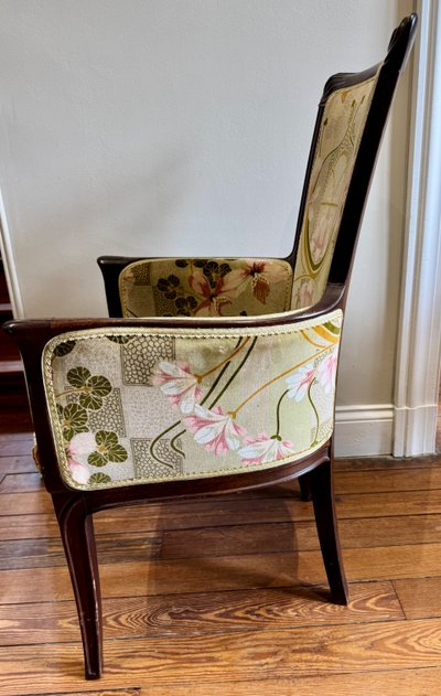 Pair of Art Nouveau armchairs