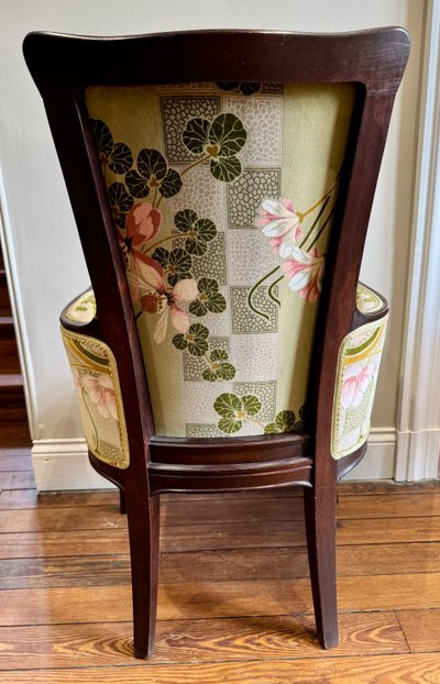 Pair of Art Nouveau armchairs