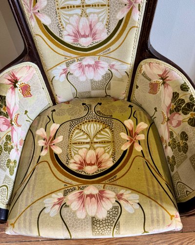 Pair of Art Nouveau armchairs