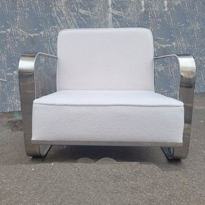 Ralph Lauren, Chrome-Plated Metal Armchair, 20th Century