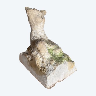 Direct-cut sculpture of a female nude from the 20th century, workshop