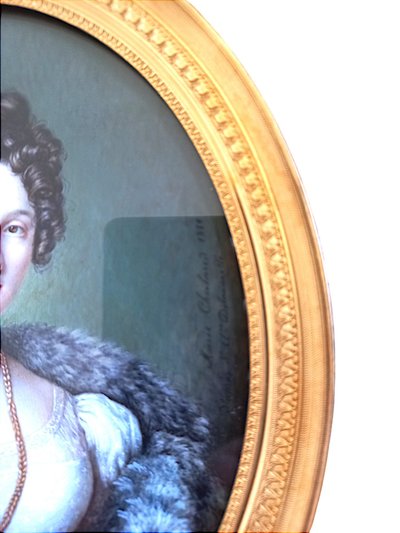 Portrait late 19th century important miniature