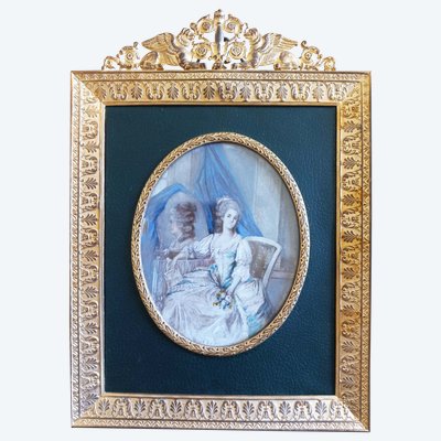 Marie-Antoinette miniature, late 19th century