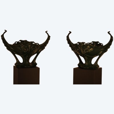 Pair of planters by Hector Guimard