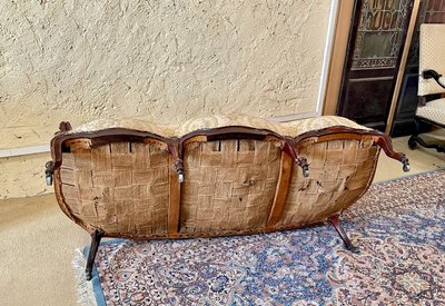 Dreisitzer-Sofa im Louis XV-Stil, 19. Jahrhundert 