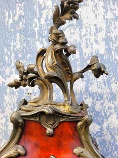 "Boulle" tortoiseshell cartel on console, Napoleon III, 19th century