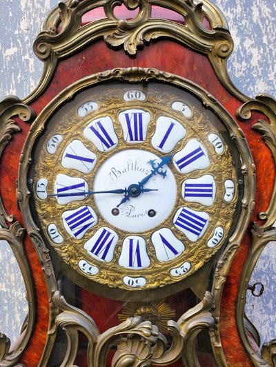 "Boulle" tortoiseshell cartel on console, Napoleon III, 19th century