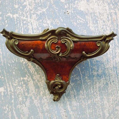 "Boulle" tortoiseshell cartel on console, Napoleon III, 19th century